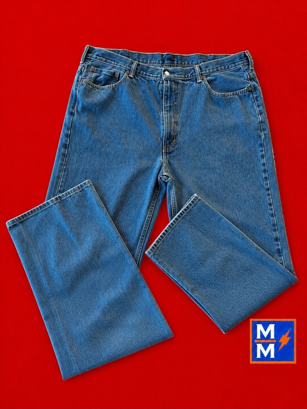 Levi's 550 Relaxed Fit Jeans Men's W44 L32 Medium Wash Denim